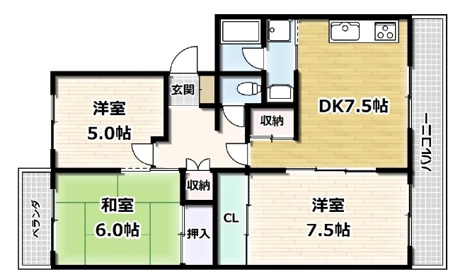 Ｎｏｕｖｅｌｌｅ　ＧＥＫＫＥＩＫＡＮの間取り