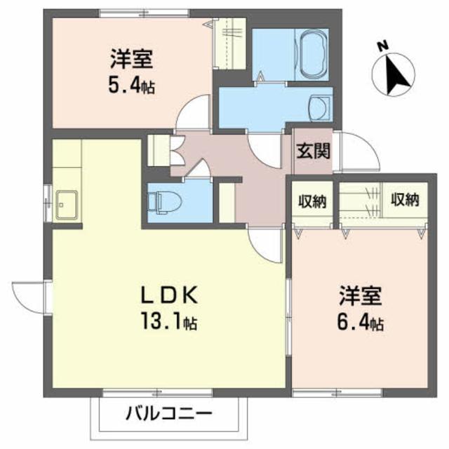 サン・シャーメゾン　IIの間取り