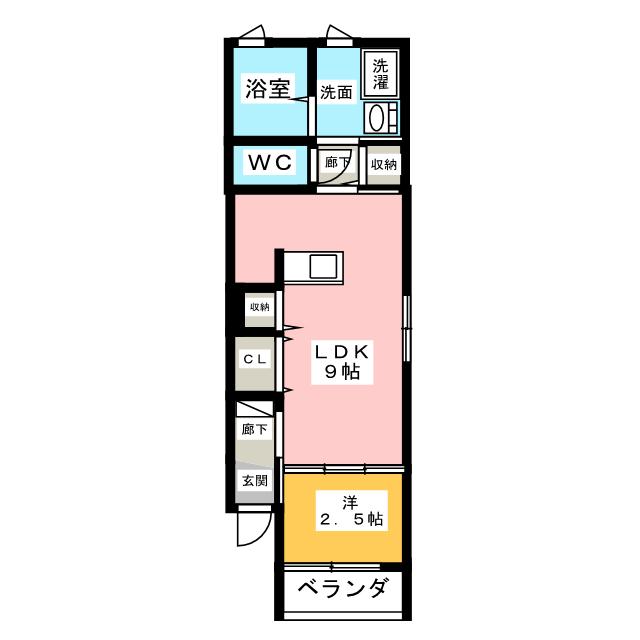 トゥルーハート岩塚の間取り