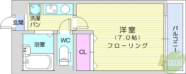 パークハイム１の間取り