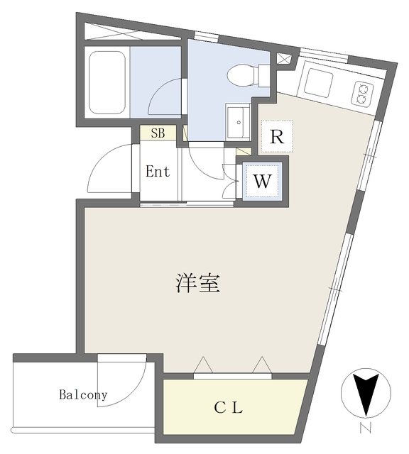 Ｋｕｋａｉ　Ｔｅｒｒａｃｅ四谷の間取り