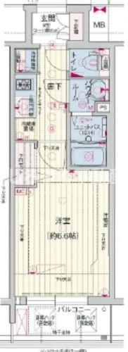 プレサンス堺筋本町駅前シェルの間取り