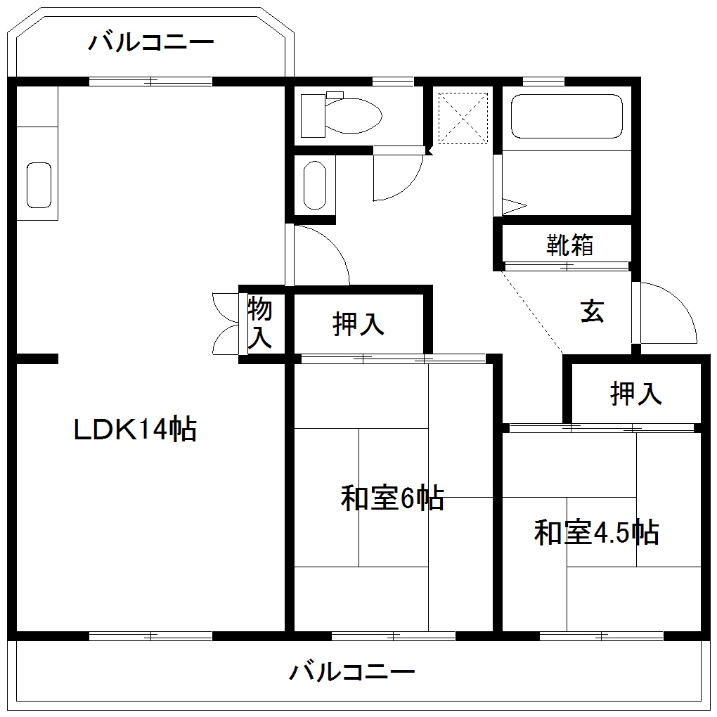 白山荘の間取り