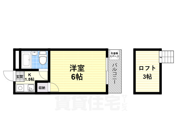 上品寺ハイツの間取り