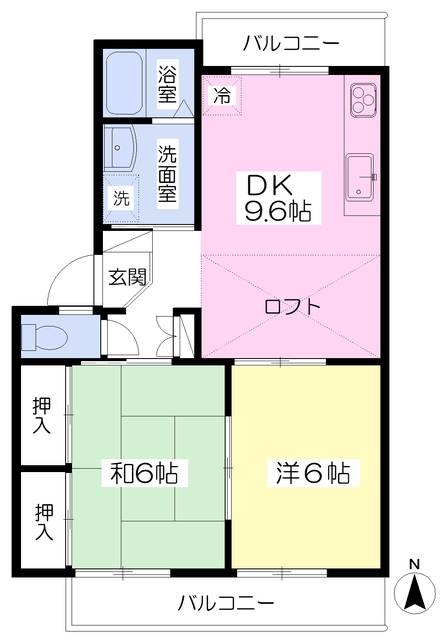 イデアル塚田Ａの間取り