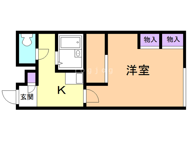 レオパレスフローラの間取り