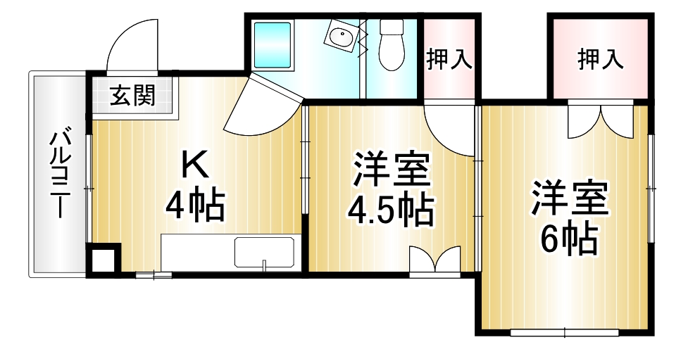 【石崎マンションの間取り】