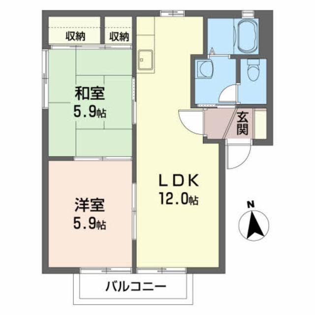 ソレアード　Ａの間取り