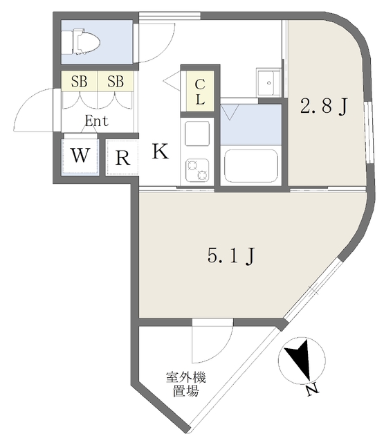 コルティーレ四谷本塩町の間取り