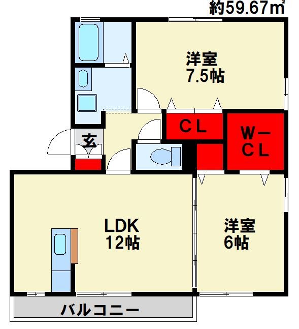 【エターナル華の間取り】