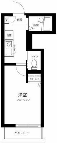 練馬区旭丘のアパートの間取り