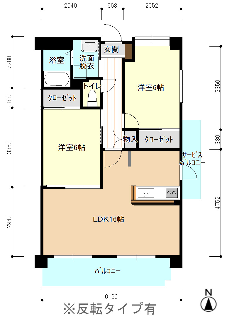 グランビュー鶴羽田の間取り