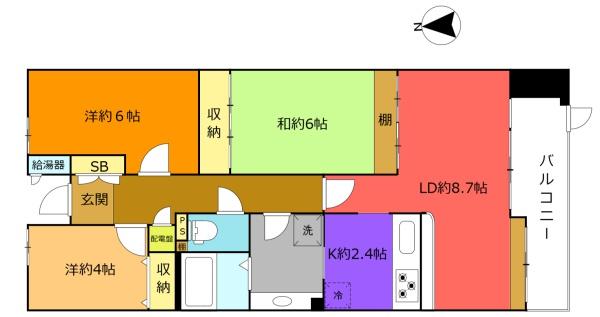 カルム北小金の間取り