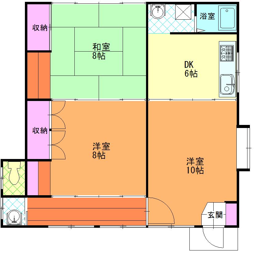 群馬県太田市台之郷町（一戸建）の賃貸物件の間取り