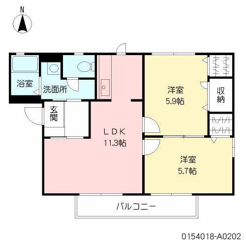 サンヴェールハイツ南の間取り