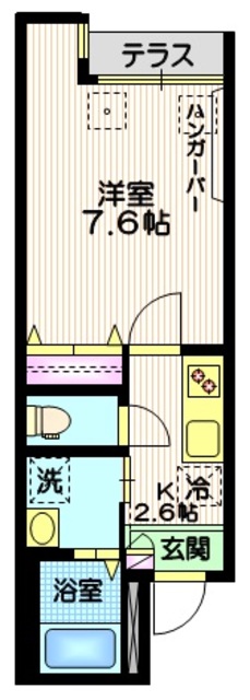 大田区北千束のマンションの間取り