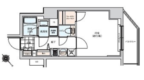 川崎市川崎区堀之内町のマンションの間取り