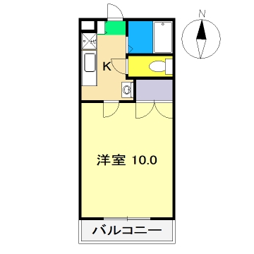 メゾンド パルルIの間取り