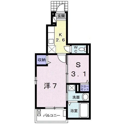 有田郡有田川町大字明王寺のアパートの間取り