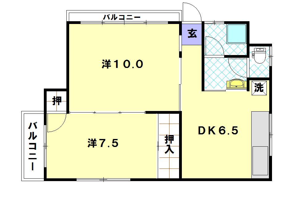 田村ハイツの間取り