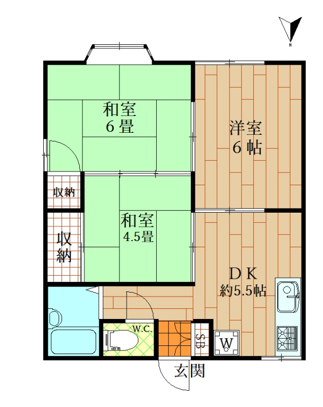 ハイツイシクラの間取り