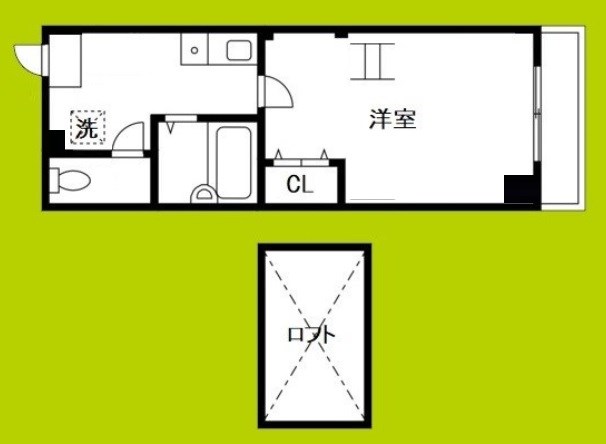 レスポワル新町の間取り