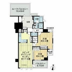 サンクタス四谷・曙橋ルーセンシティの間取り