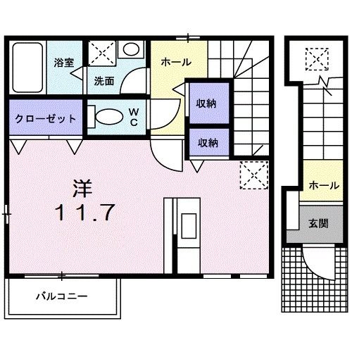 【ノール　ヴィラージュの間取り】