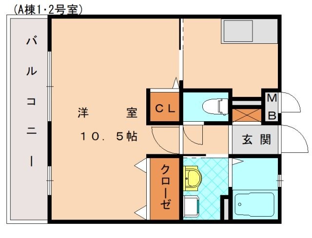 古賀市今の庄のアパートの間取り