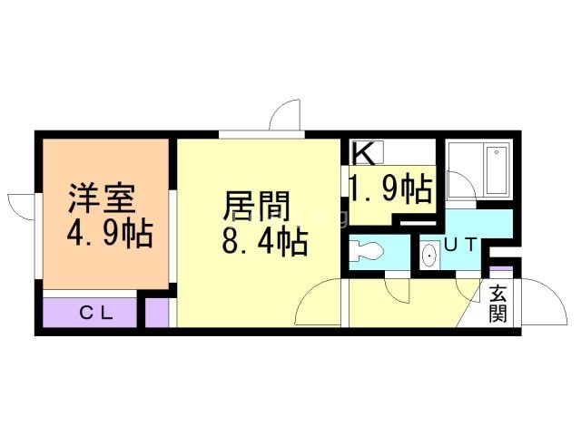 札幌市北区篠路七条のアパートの間取り