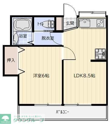 横浜市青葉区桂台のアパートの間取り