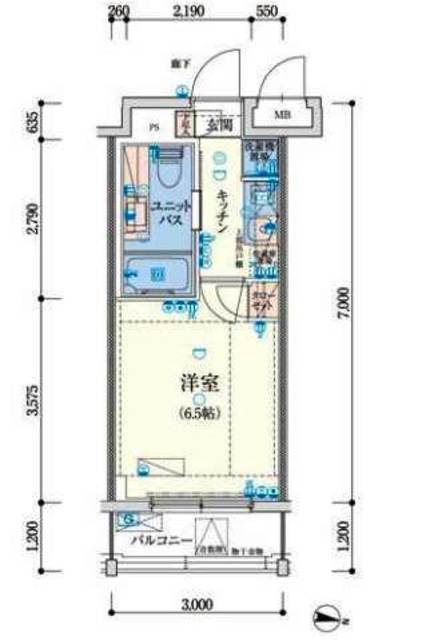 リヴシティ大島イーストの間取り