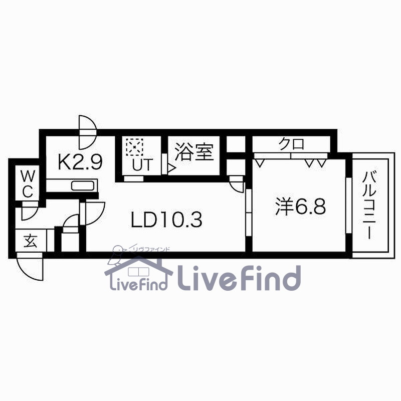 札幌市中央区北二条東のマンションの間取り