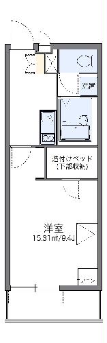 レオパレスラバーズスクレートIの間取り