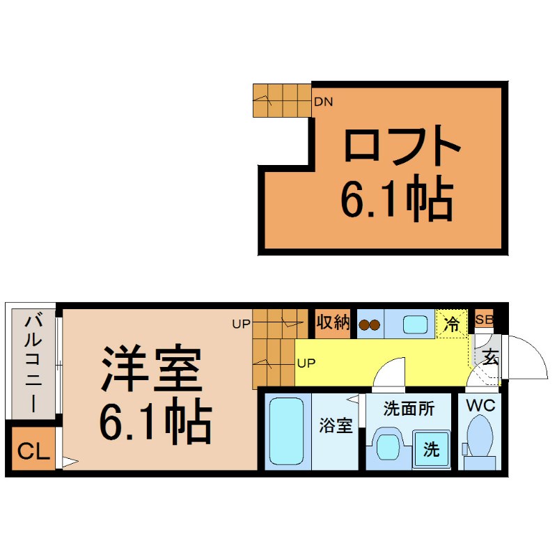 名古屋市南区加福本通のアパートの間取り