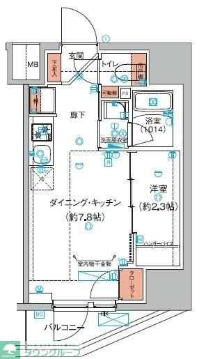 豊島区巣鴨のマンションの間取り