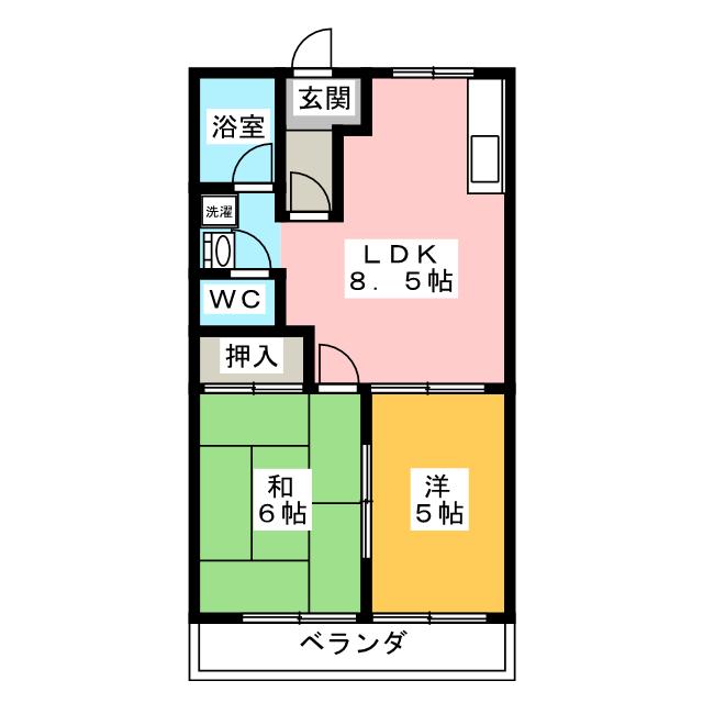 エスポワールオクダ1の間取り写真