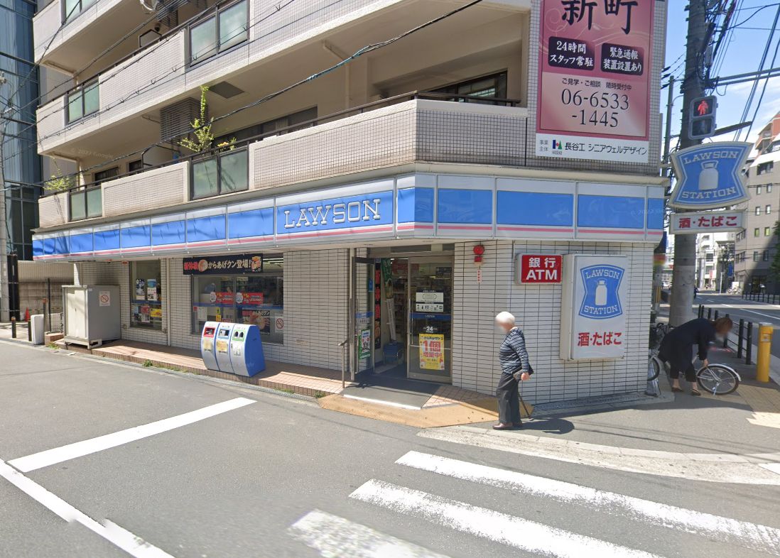 コンビニ　ローソン大阪厚生年金会館前店（コンビニ）まで82m