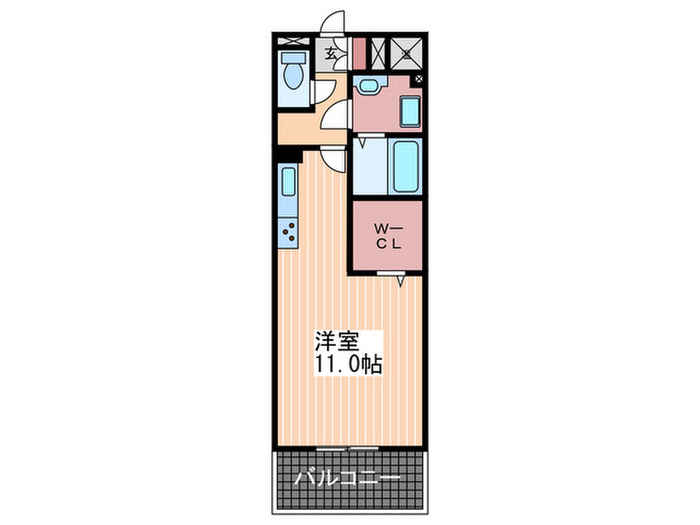 ＪＲ山陽本線 向洋駅 徒歩1分 3階建 築13年の間取り写真