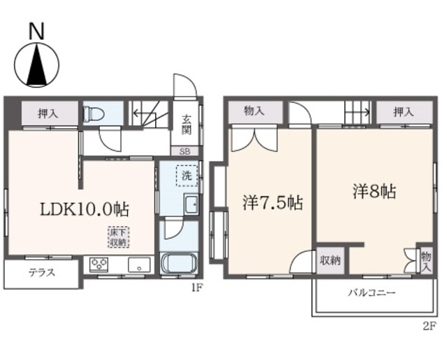 ケーハウス二俣川の間取り