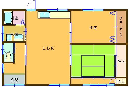鹿児島市坂元町 貸戸建住宅の間取り写真