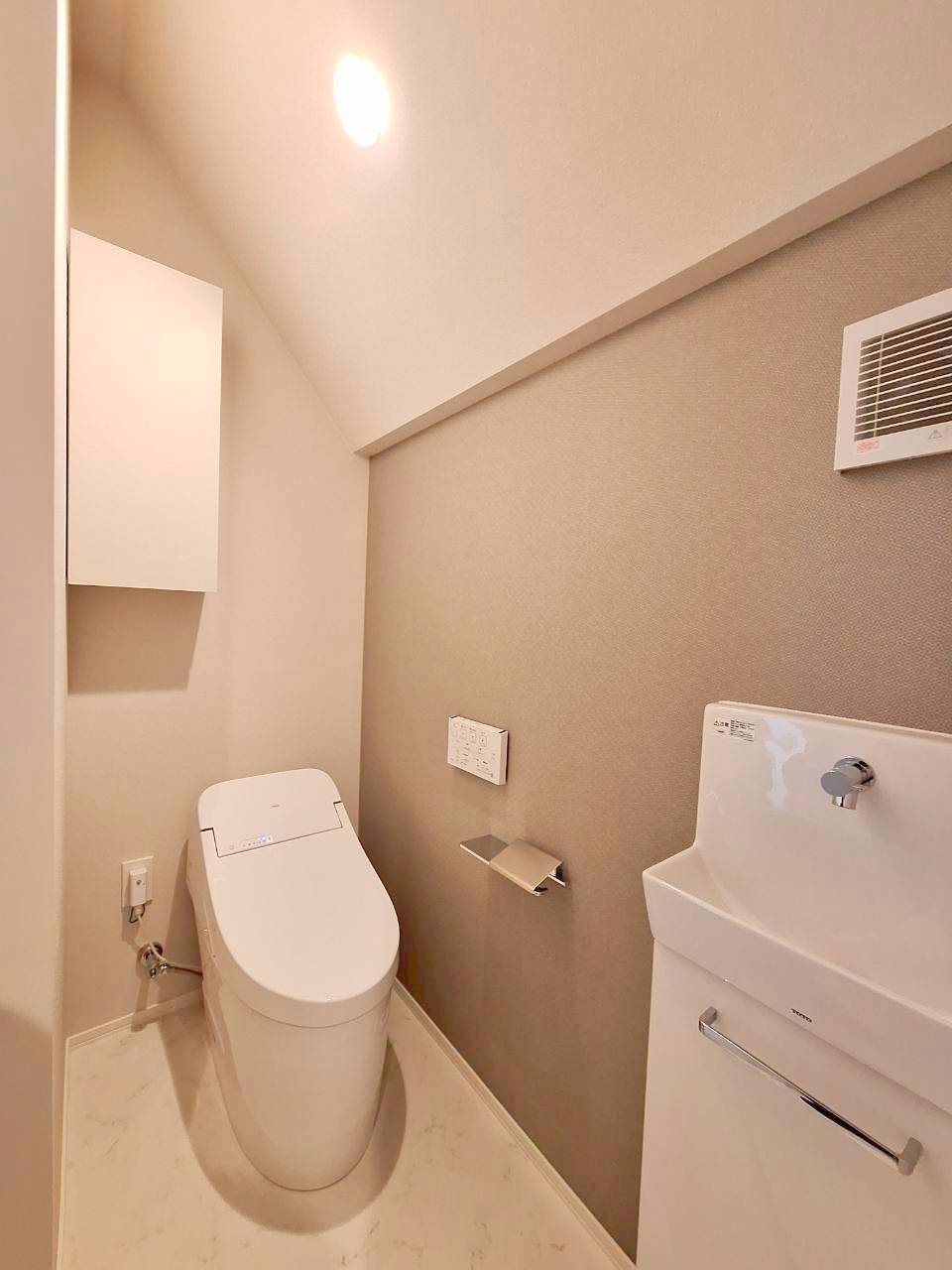 トイレ　ゆったりとした空間のトイレです