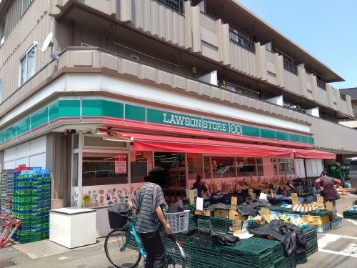 コンビニ　ローソンストア100西水元店（コンビニ）まで408m