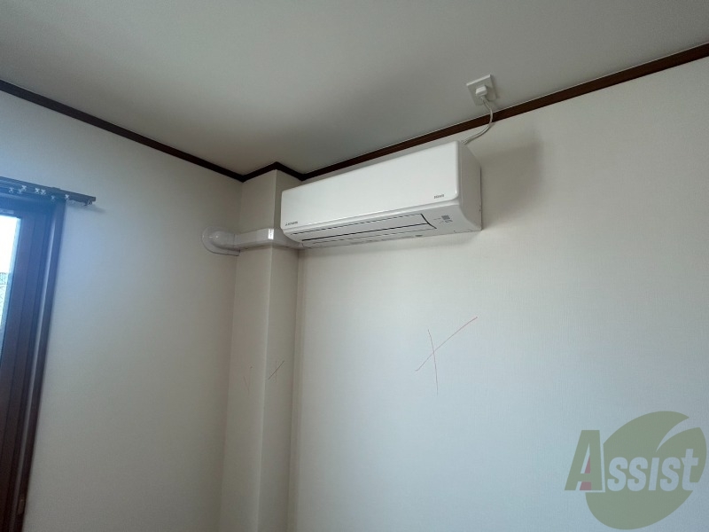 その他設備　冷房・暖房機能付きで年中空調管理ができます。