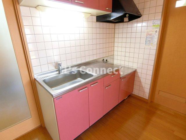 キッチン　２口ガスコンロ設置可能なキッチンです。
