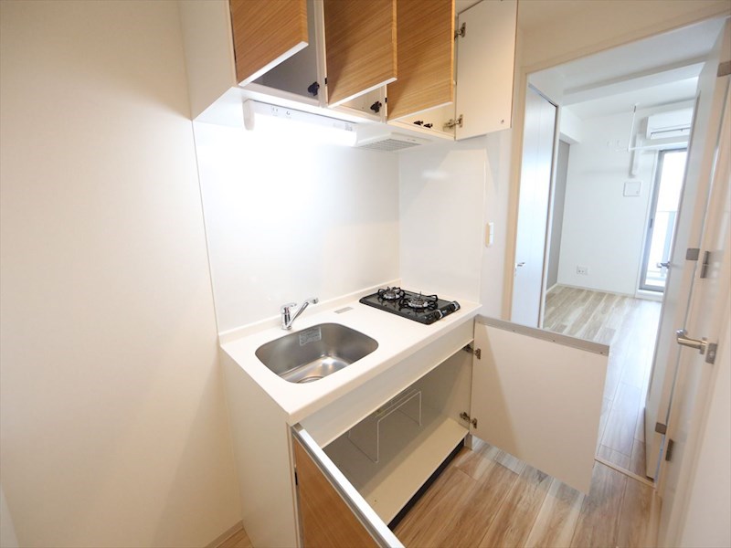 キッチン　システムキッチン（ガス2口コンロ付）