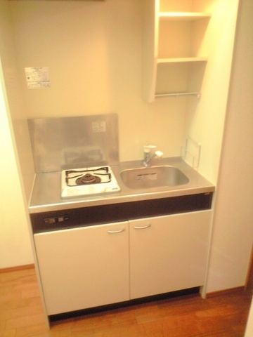 キッチン　一人暮らしにちょうどいいガスキッチン