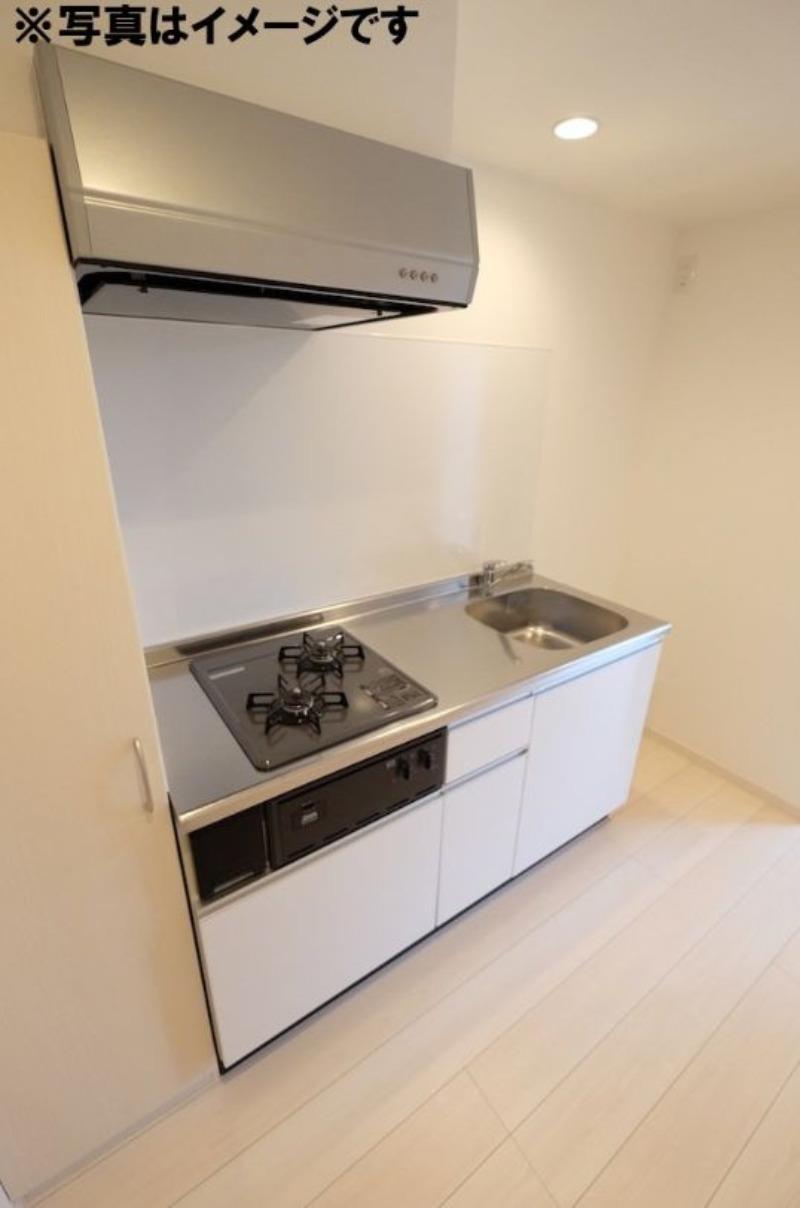 キッチン　二口ガスコンロ※同シリーズ物件の写真になります