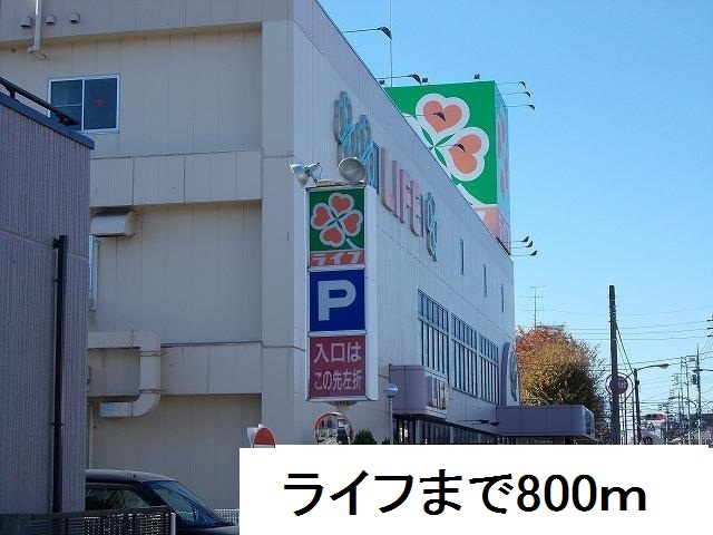 スーパー　ライフ（スーパー）まで800m
