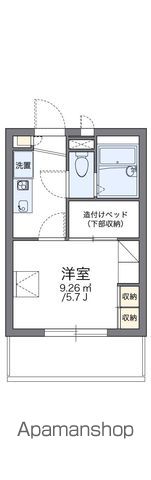 レオパレスタウンコート北田辺の間取り写真